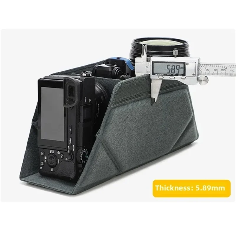 【Exclusive!】Single Reflex Camera Lens Inner Bag Moisture Proof Shock Absorption Protection Storage Box