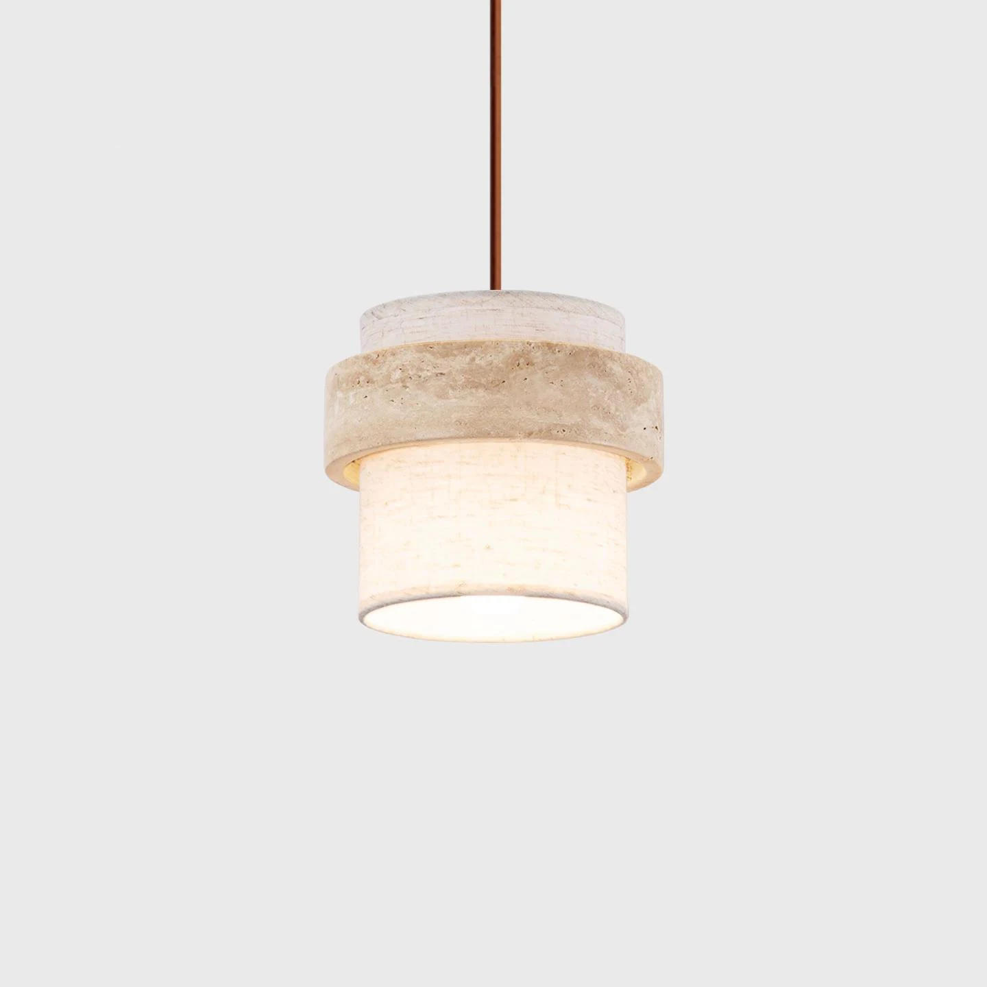 Yellow Cave Stone Pendant Light Bedroom Entrance Chandelier LED Creative Pendant Light Bedside Sense Exquisite Pendant Light