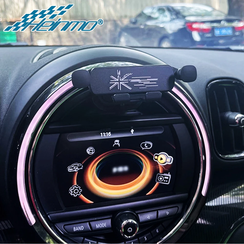 لميني كوبر F54 F55 F57 F60 2014-2023 سيارة كليب حامل هاتف المحمول اكسسوارات التصميم الهاتف المحمول قوس الملاحة جبل