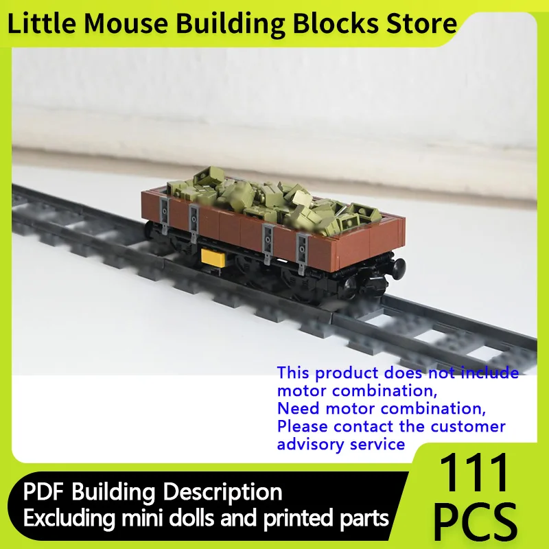 

City Car Model MOC Building Bricks French Style Flatcar Wagon Modular Technology Children Holiday Gifts Assemble Toys Suit