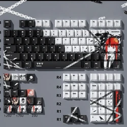 MiFuny Anime Keycaps MaKiMa Side-engraved PBT Keycap Set Cherry Profile Keyboard Caps for Mechanical Keyboard Gaming Accessories