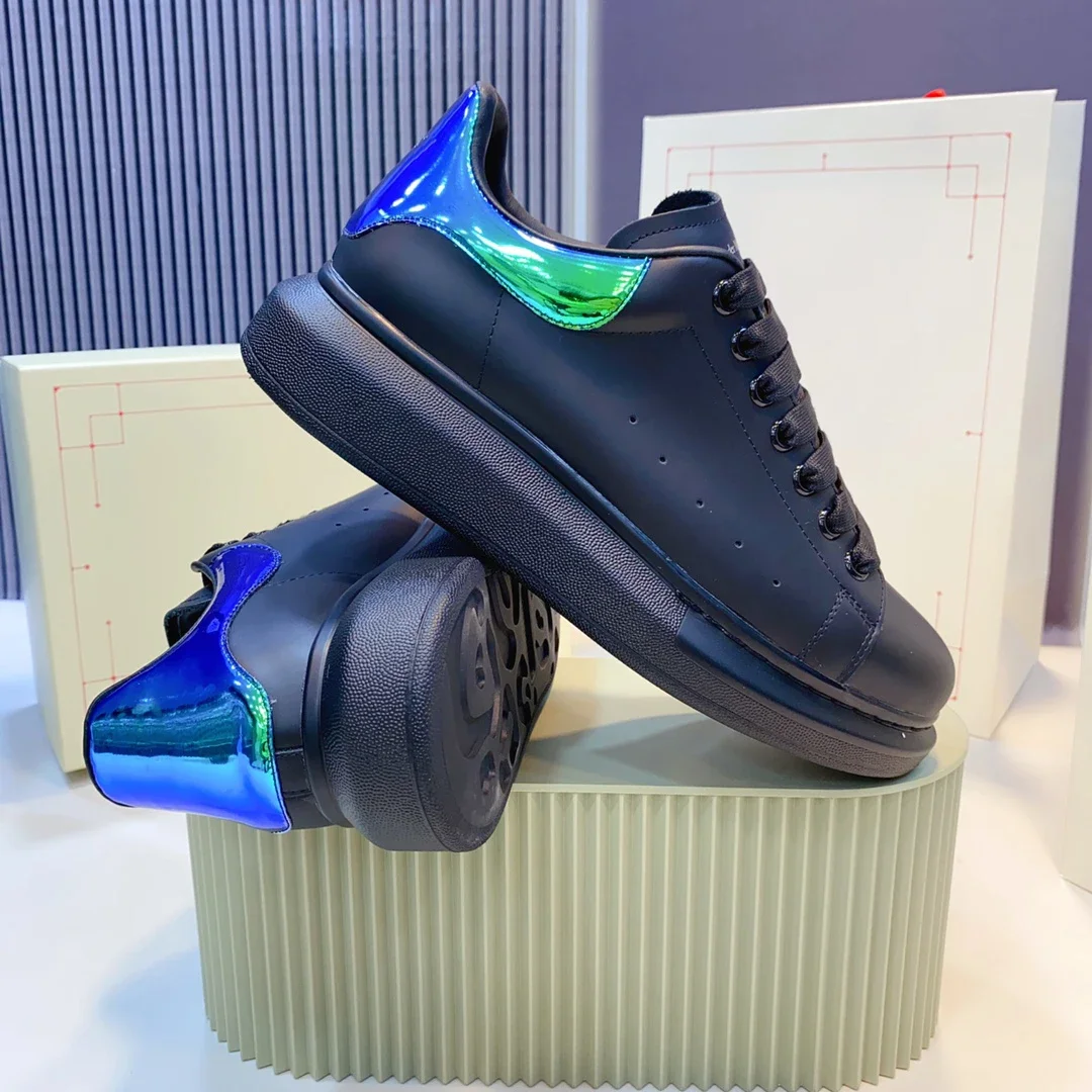 

Top High Quality Womens Trendy Casual Shoes 34-46 Luxury Mens Real Leather Unisex Sneakers Designr Lovers Tide Shoes YN01250