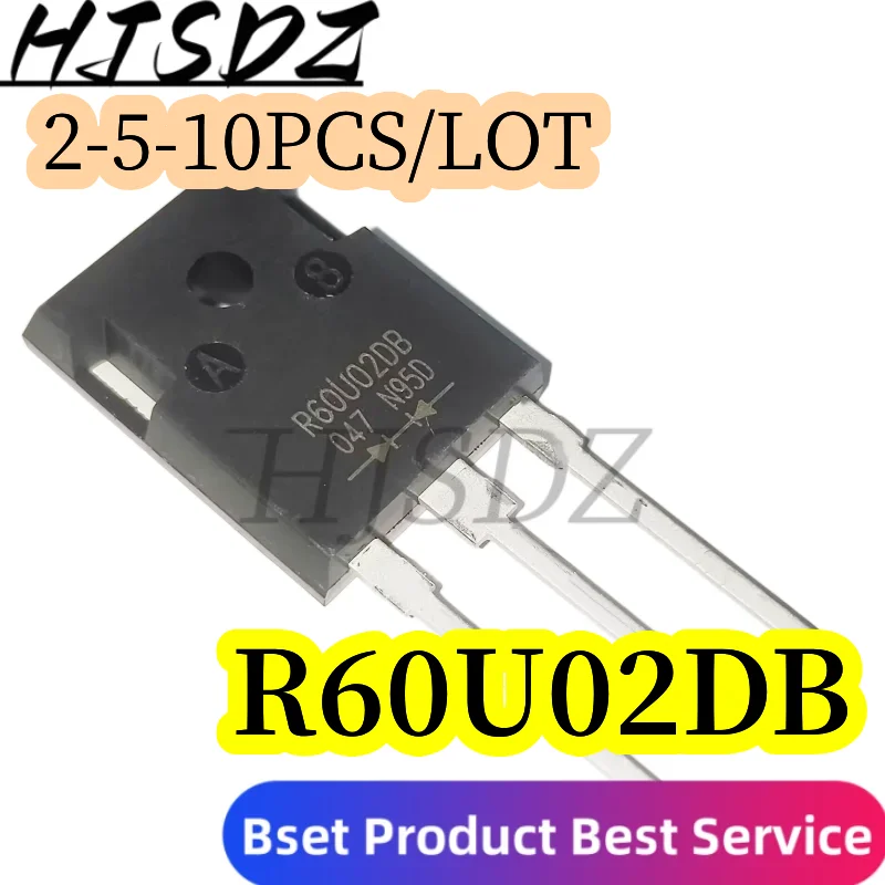 Original 2 -5-10piezas/R60U02DB 60A200V TO-247