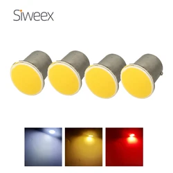 4x 1156 S25 BA15S P21W 1157 BAY15D LED 12 SMD COB 12V DC Car Bulbs Motorcycle Turn Signal Reverse Lamp Parking Brake Red Light