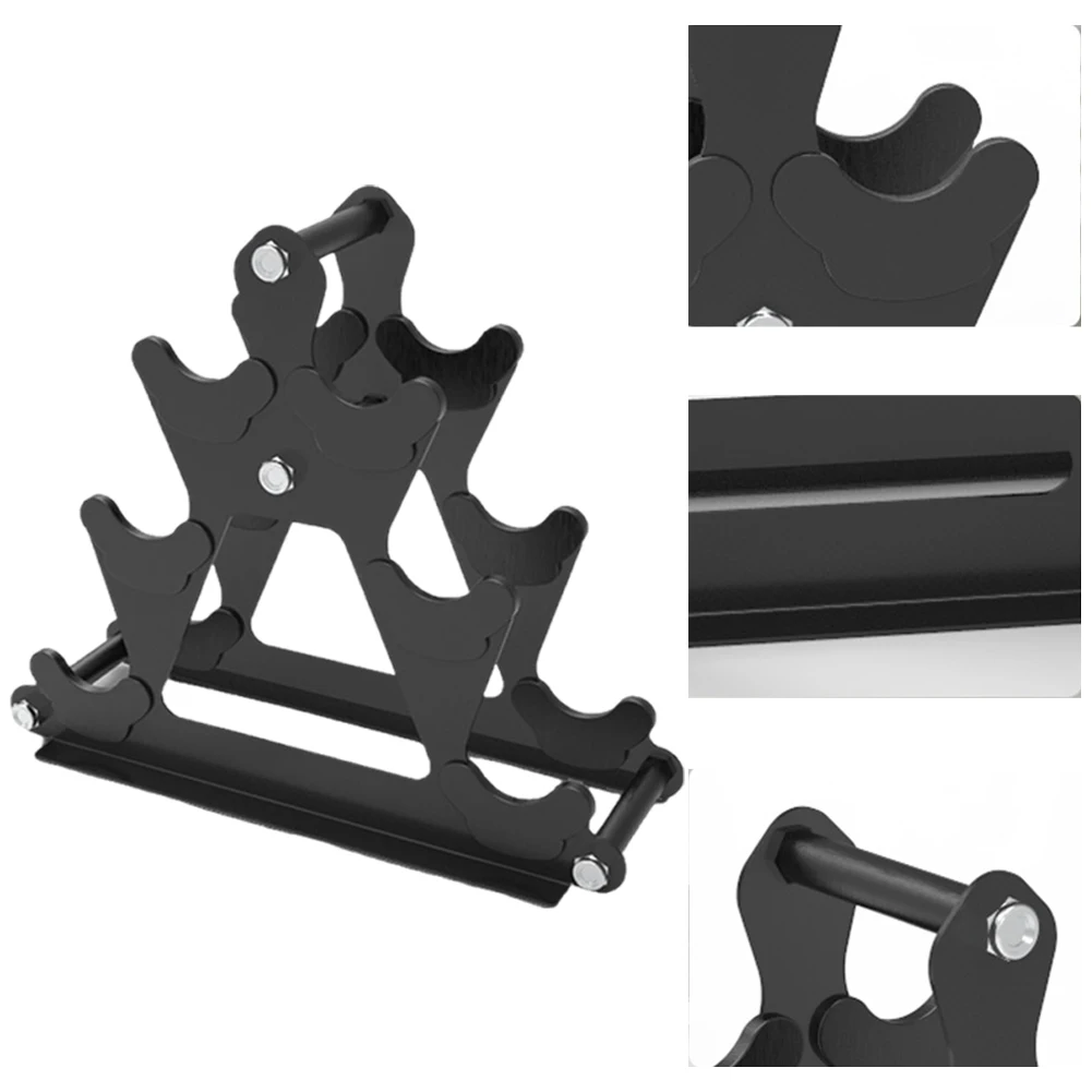 

Стойка для гантелей, 3-ярусная, для хранения гантелей, компактная, напольная, для спортзала