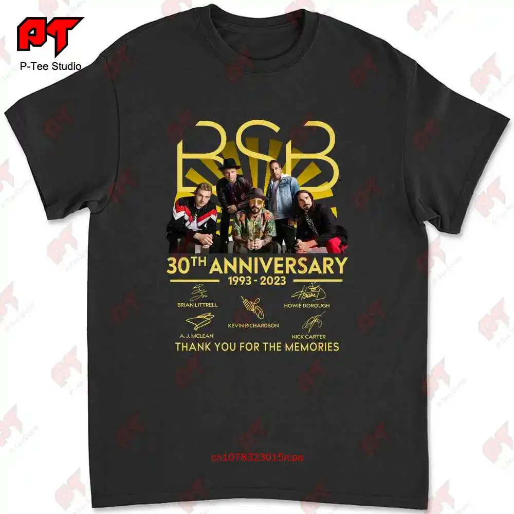 30Th Anniversary 1993 2023 Bsb Backstreet Boys Thank Memories Signed T-shirt 7MOU