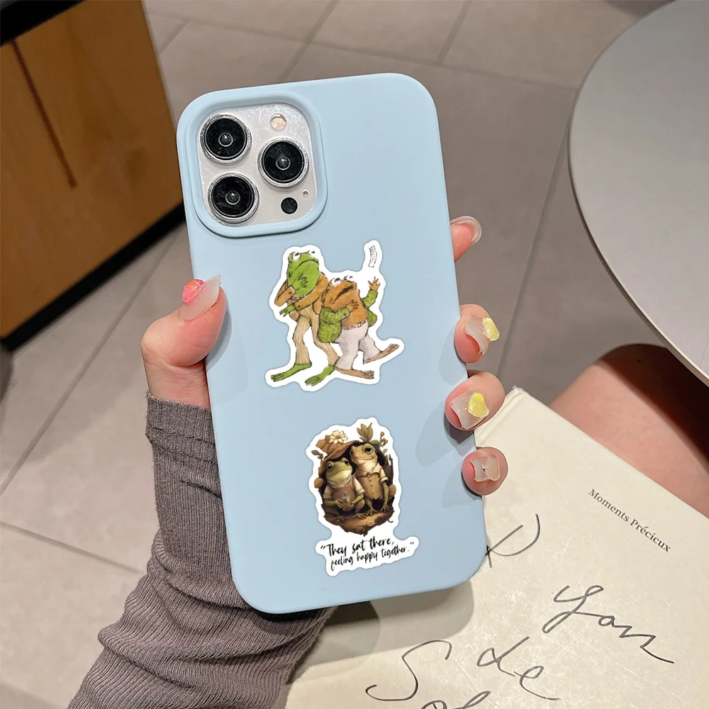 10/30/50PCS Frog and Toad Stickers Picture Book Animation Sticker Luggage Laptop Phone Guitar Car Bike Skateboard Cartoon Decals