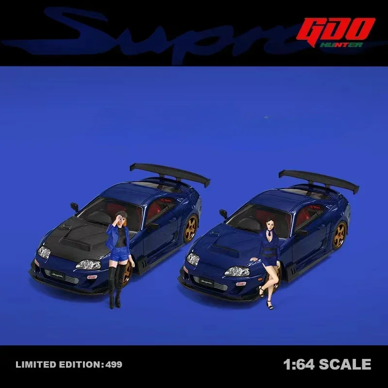 TimeMicro X GDO 1:64 SUPRA A80Z Blue Model Car