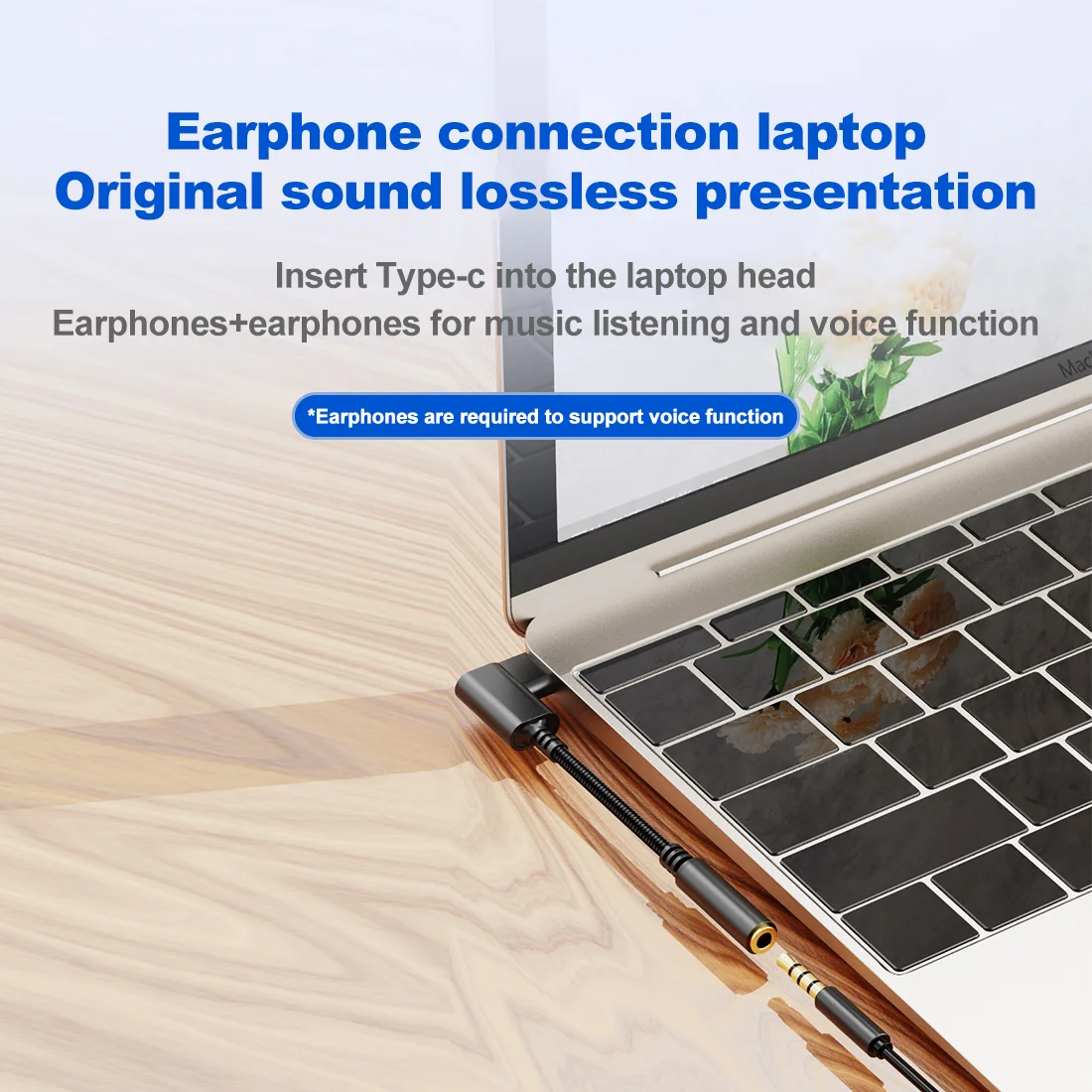 OKCSC Type c to 3.5 jack USB C to 3.5mm Headphone Adapter Audio AUX Jack Converter for HUAWEI P40 XIAOMI Samsung Galaxy S21 S20