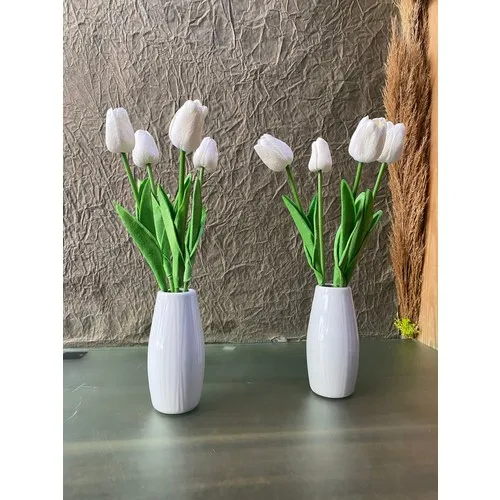 Afam Gift Decorative Pots White Tulip