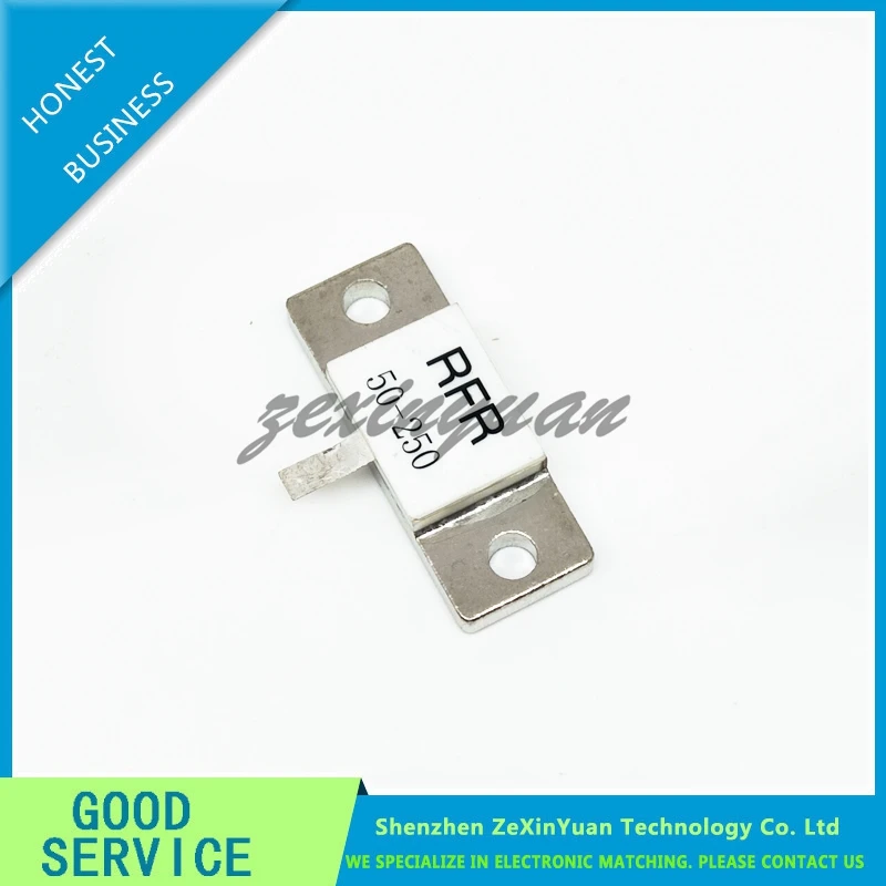 2 pces/5 pces/10 pces 100% nova resistência de alta frequência RFR50-250 rfr 50-250 RFR-50-250 50 ohms 250w resistor de carga manequim