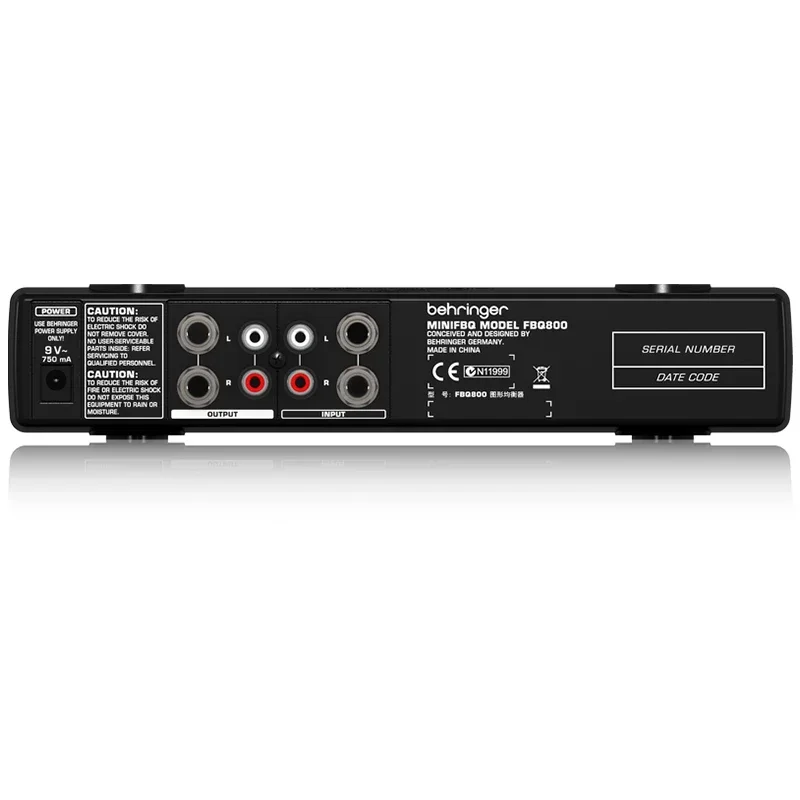 Best sell Behringers FBQ800 Compact 9 Section Graphic EQ Feedback Suppressor  Whistling Feedback Suppression