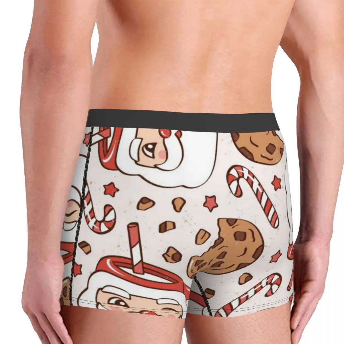 Natal Homem Lingerie Calcinha Masculina Respirável Design U-Convexo