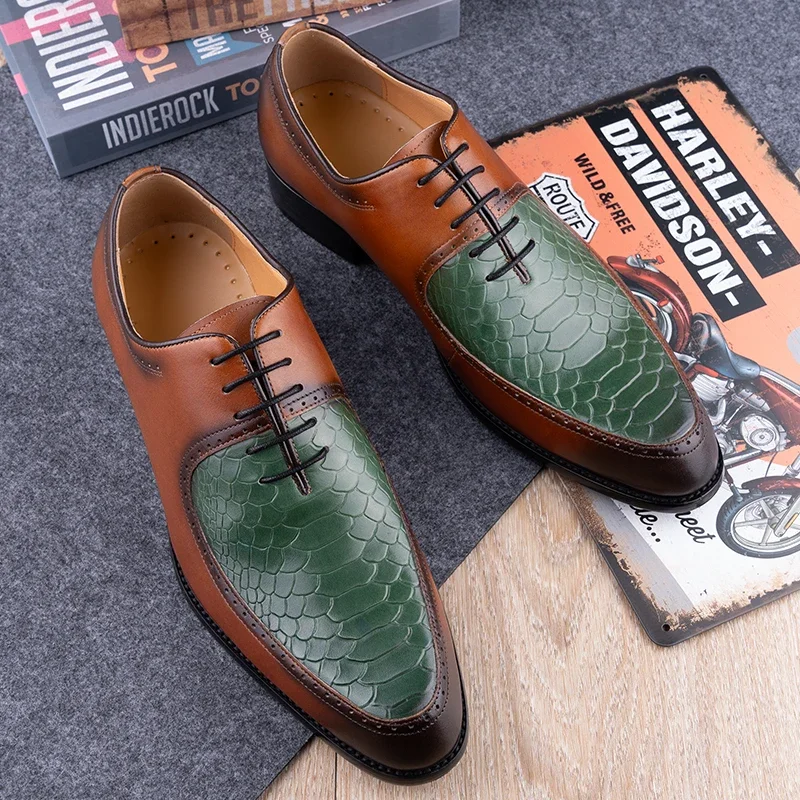 

Luxury High Quality Men Casual Leather Shoes Business Office Work Shoes Black and Brown Shoes for Gentalman Lace Up Comfortable