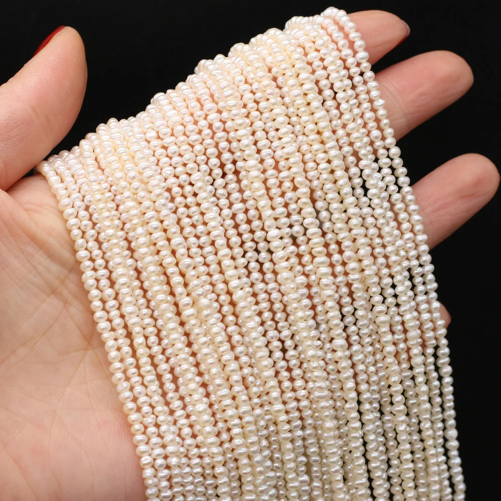 Natural Freshwater Pearl White Potato Shape Loose Sapcer Beads for Jewelry Making Supplies DIY Necklace Bracelet Accessories