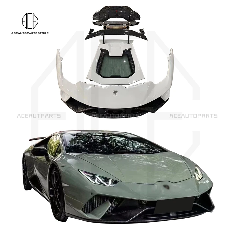 Carbon Fiber Automobiles Body Parts For Lamborghini Lp580 610 Car Parts Body Sets Parts Kits Body Kit Facelift Bodykits