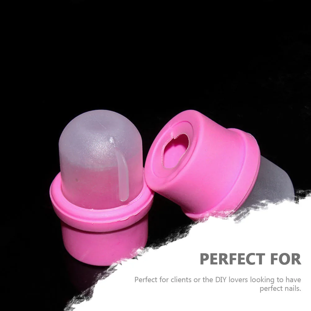 

20pcs Nail Soaker Caps Reusable Manicure Remover Set Gel Covers Off Portable Household Silica Accessory Nail Art