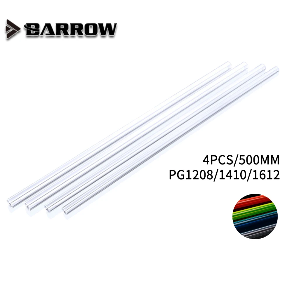 

Barrow 4PCS PG1612/PG1410/PG1208, 500mm PETG Hard Tubes, High Quality PETG Light Transmission, 12x8/14x10/12x16mm, 4 Tubes/lot
