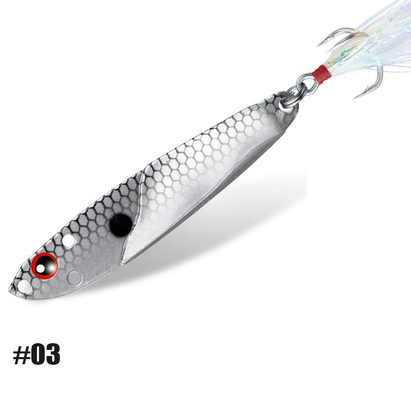 1PC Metal Jig 3D Fish Bait Tackle Trout Shore Drag Cast Jigs 7g 10g 15g 20g Slow Jigging Lure Sea Fishing Lures view 3