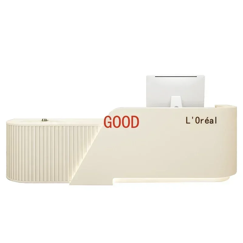 Reseption Desk Modern Luxury Furniture Office Reception Business Counter Long Restaurant Front Table Empfangstheke Center Bank