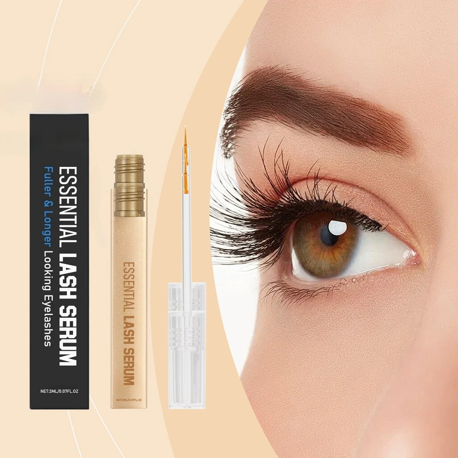 Siero per la crescita rapida delle ciglia Potenziatore naturale delle ciglia Più lungo Più pieno Più spesso Curling Trattamento delle ciglia Prodotti per la cura degli occhi Trucco