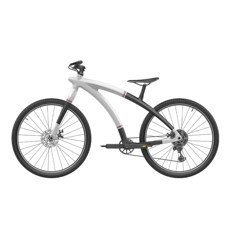 Carbon Fiber Road Bike Double Hydraulic Disc Brake 6-Speed Outdoor Riding Bicycle with Hydraulic Suspension