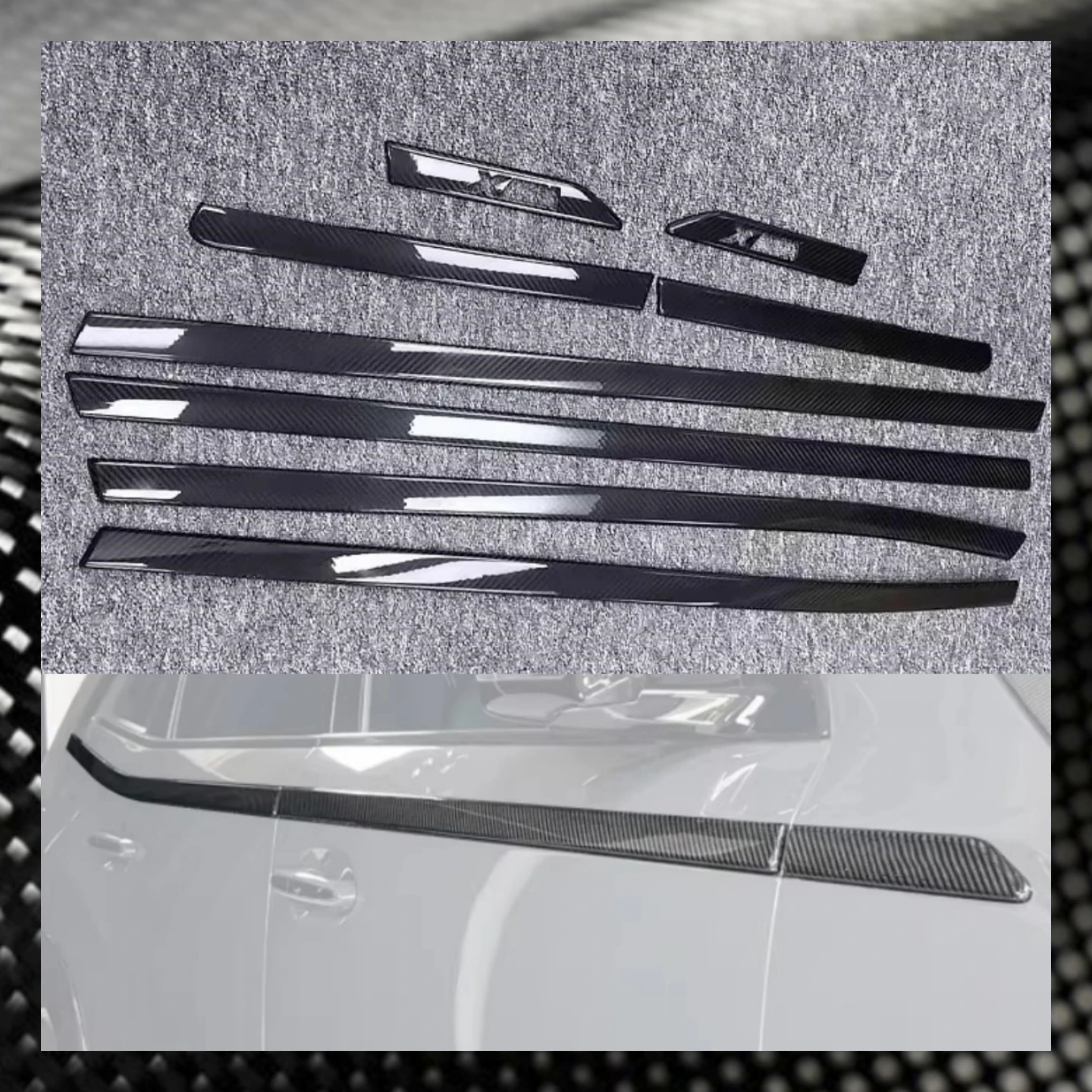 

Dry Carbon Fiber Car Body Kit Trim for BMW XM Modified Car Door Decorative Trim Auto Accessories