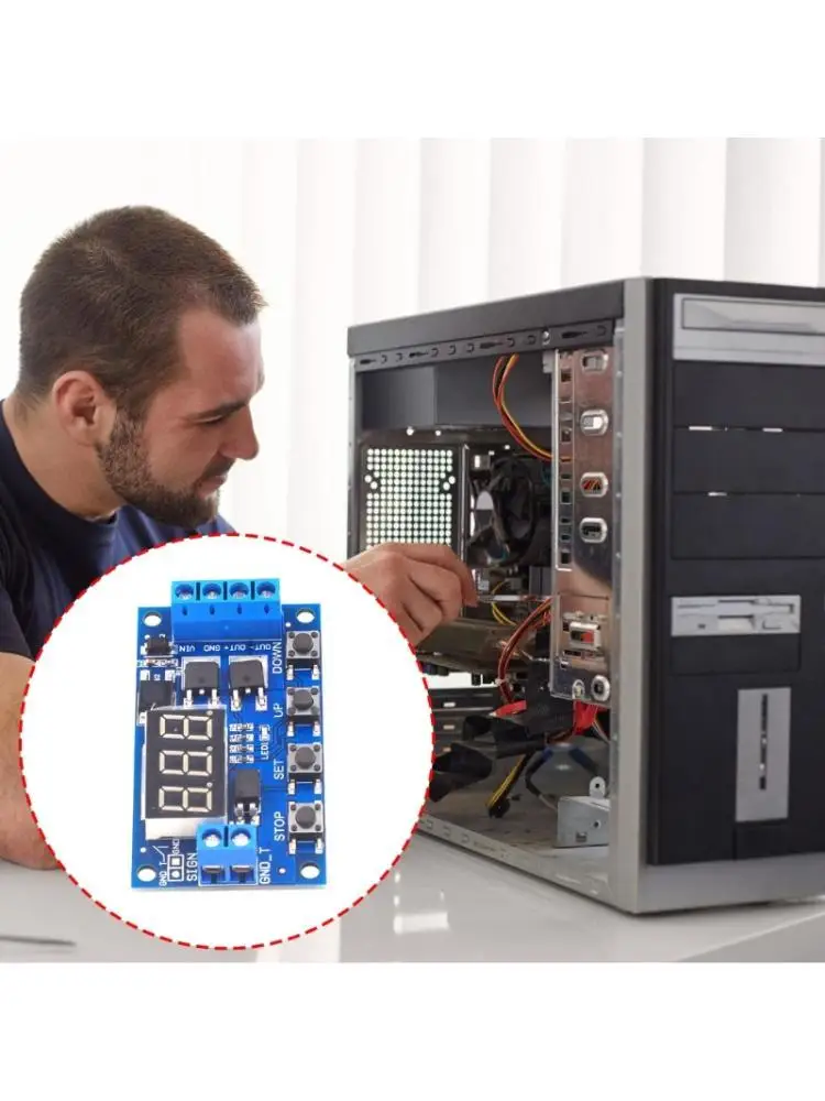 

Y1UB 400W Highly Power Triggering Cycle Delay Timer Switching Double MOS Delay Circuit Board OP CL LOP Mode For Industrial Use