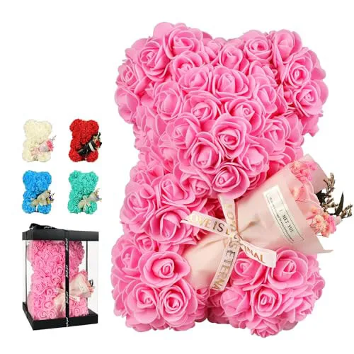 

Искусственный цветок Вечная роза в виде медведя, подарок на День матери, День рождения, День святого Валентина, годовщину, свадебные украшения