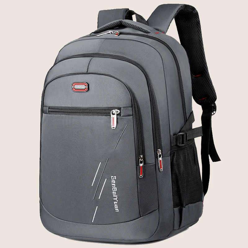 Large capacity laptop backpack - durable, waterproof, stylish unisex backpack with practical pockets - ideal for school and trav