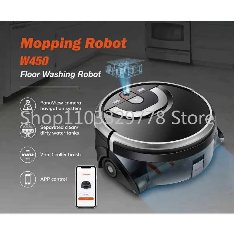 W450 Automatic Mopping Robot House Cleaning Machine with Camera Navigation