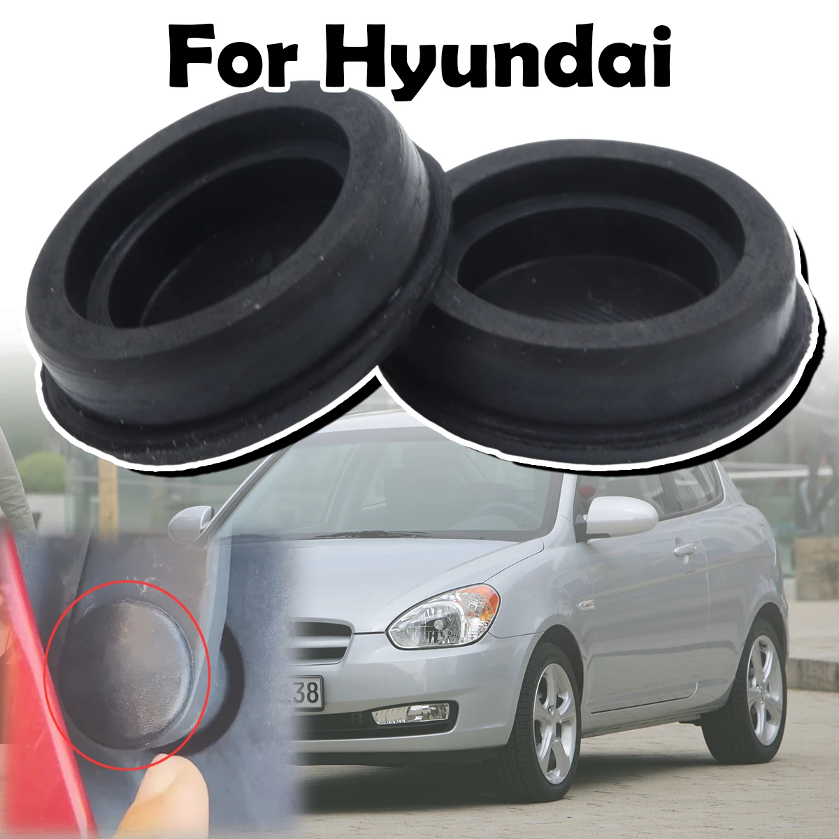 

For Hyundai Elantra j4 i20 i30 ix35 Accent Front Windscreen Windshield Window Wiper Blade Arm Rocker Bolt Cap Cover Replacement