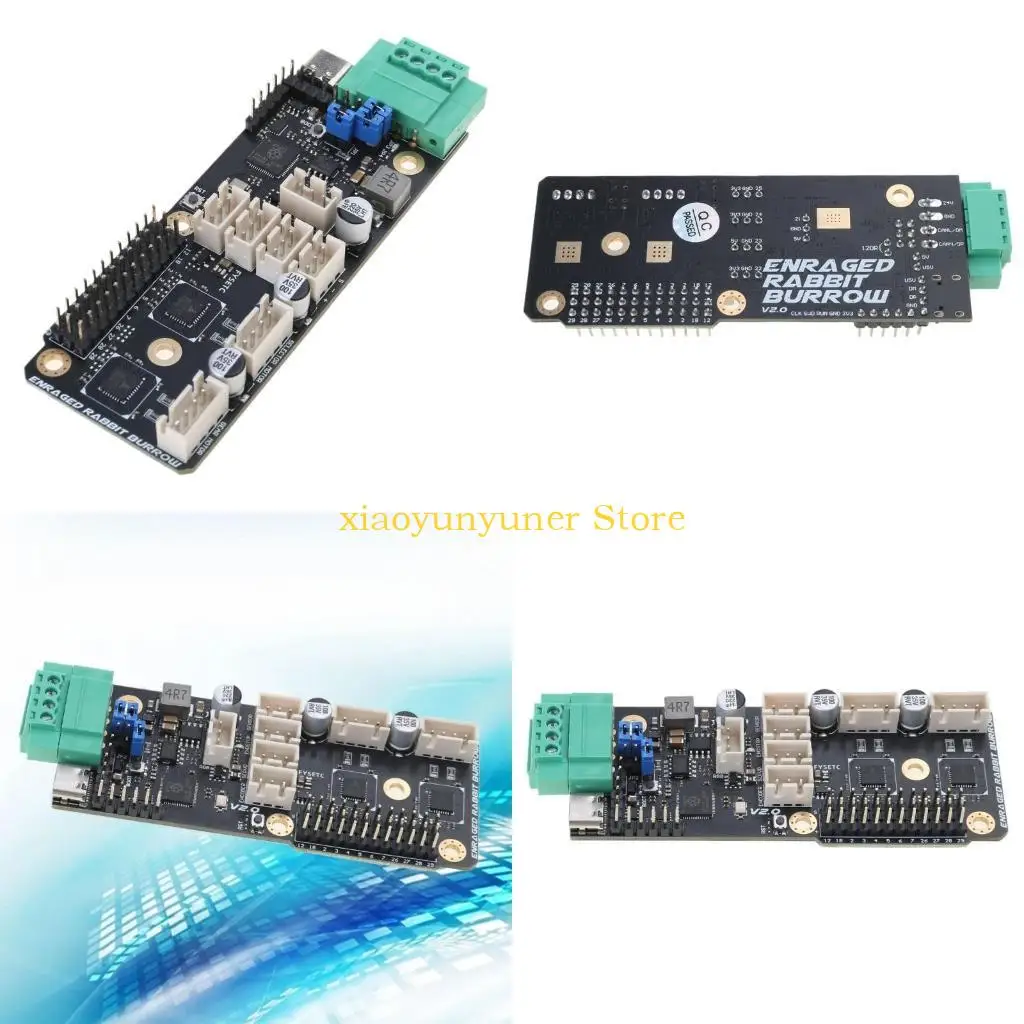 P9JB 3D Printer Part ERB V2.0 Print Board For ERCF 2.0 Enraged Burrow Onboard TMC2209 Driver With CANBUS Interfaces