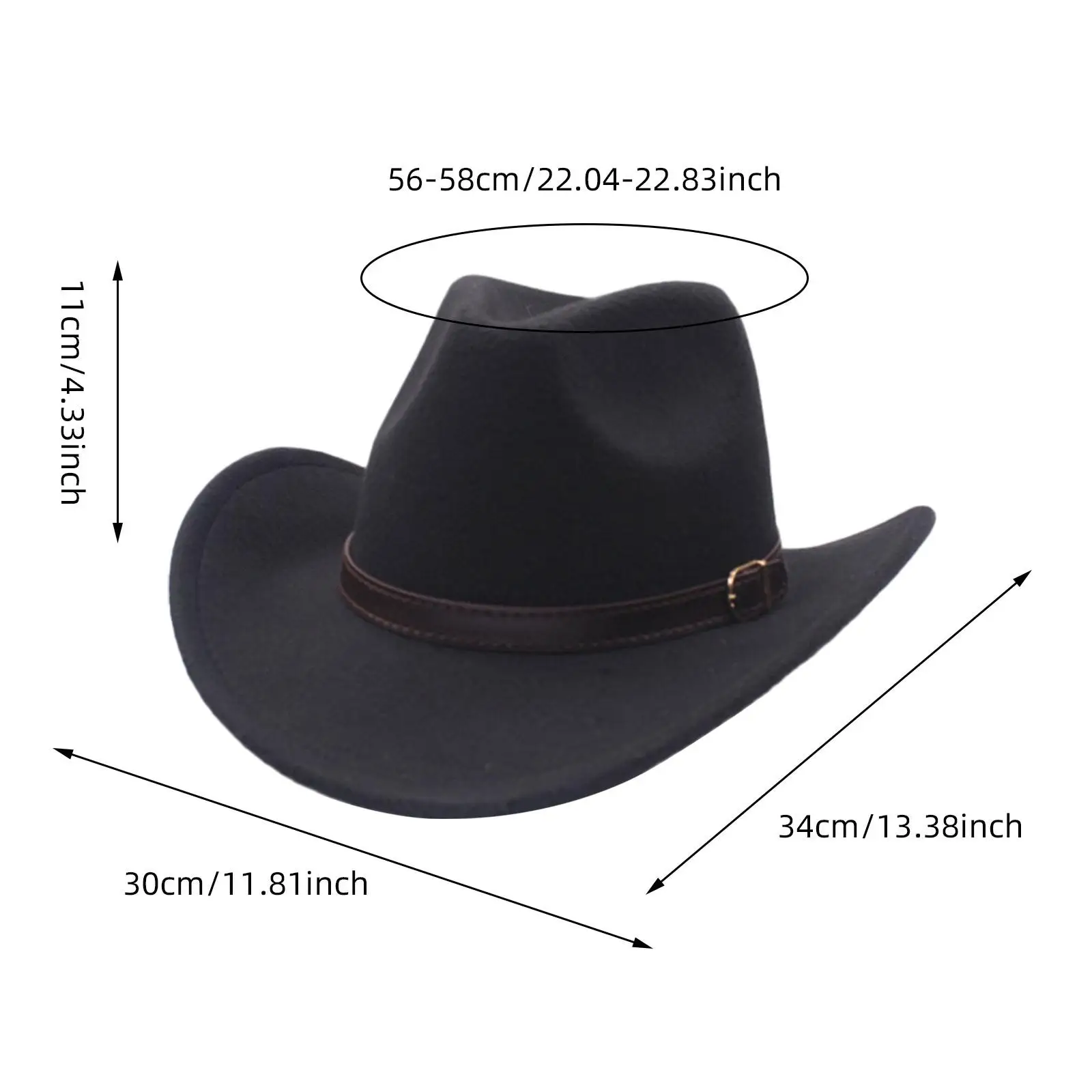 Sombrero de vaquero occidental primavera otoño novedad accesorios de fotografía cómodo sombrero Fedora