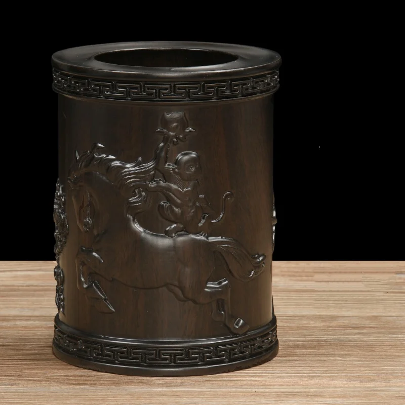 portapenne-in-legno-di-sandalo-modello-di-cavallo-intagliato-in-legno-massello-artigianale-decorativo-per-scrivania-di-calligrafia-tradizionale-cinese