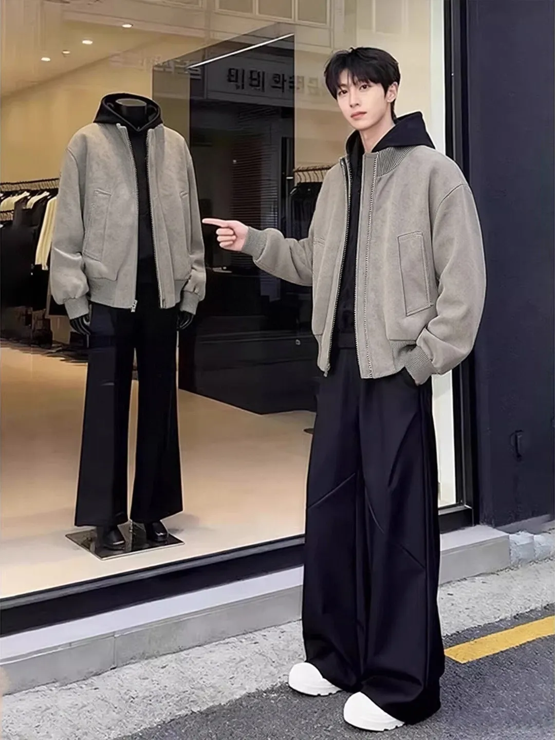 

Мужская кожаная куртка American Dyed Leather, весна-осень 2026, новая, универсальная, с воротником-стойкой, в стиле пилотской куртки, Cleanfit