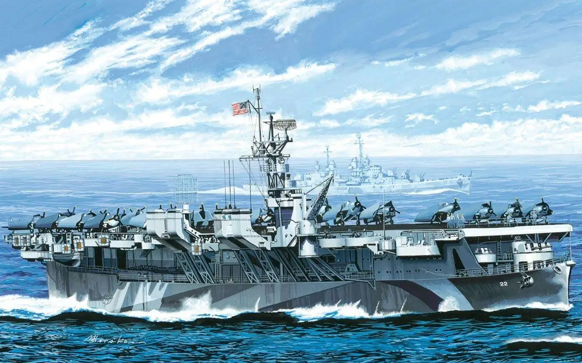 DRAGON 7054 1/700 WW.II U.S. Navy Aircraft Carrier U.S.S. Independence CVL-22