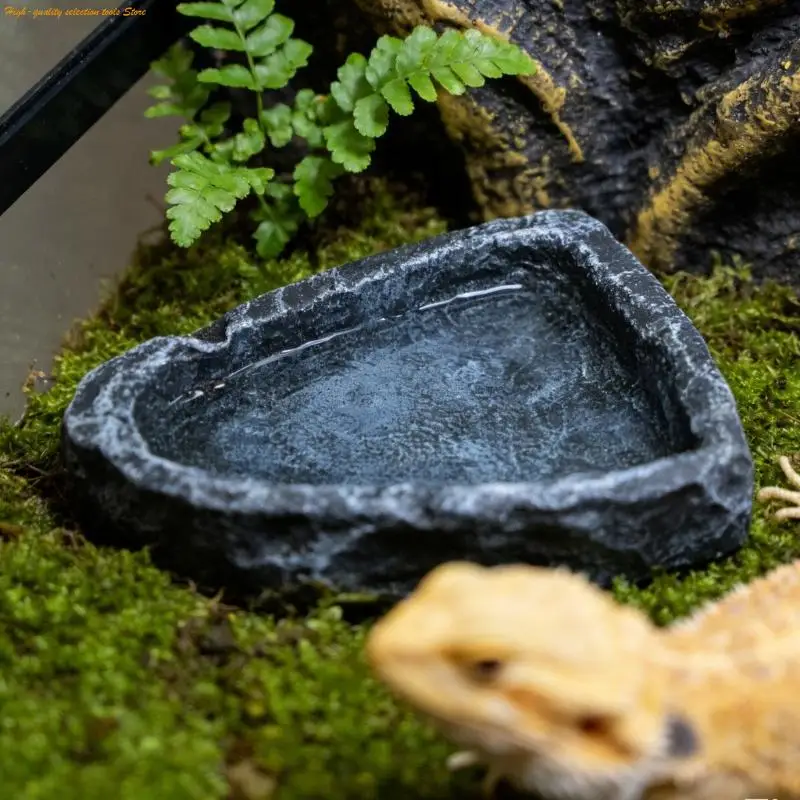 203F Small Animal Water Feeder Resin Feeding Bowl For Indoor And Outdoor Use
