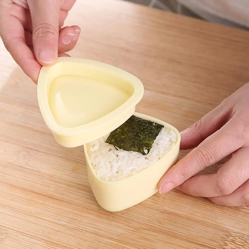 Onigiri Form, 3 Stück Reisform Musubi Maker, Musubi Maker Pressform, Dreieck Reis Ball Form Maker Sushi Form für Kinder Mittagessen Bento – Detail 13