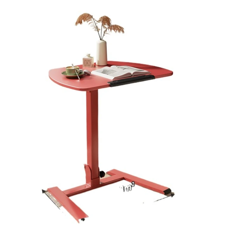 

Mobile lift bedside table folding small table, desk household, work small stacking table