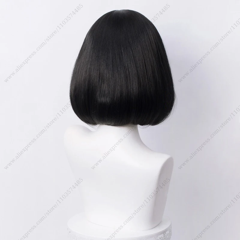 شعر مستعار لوليتا للنساء ، شعر مستعار تنكري ، قصير ، ملون ، بوبو ، مقاوم للحرارة ، شعر اصطناعي ، 35: