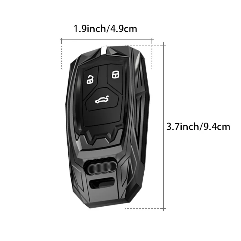 Fit for Audi key ring cover buckle case A4 B9 A5 A6L A6 S4 S5 S7 8W Q7 4M Q5 Q7 TT TTS TFSI RS Sline SQ5 8s Coupe car key cover