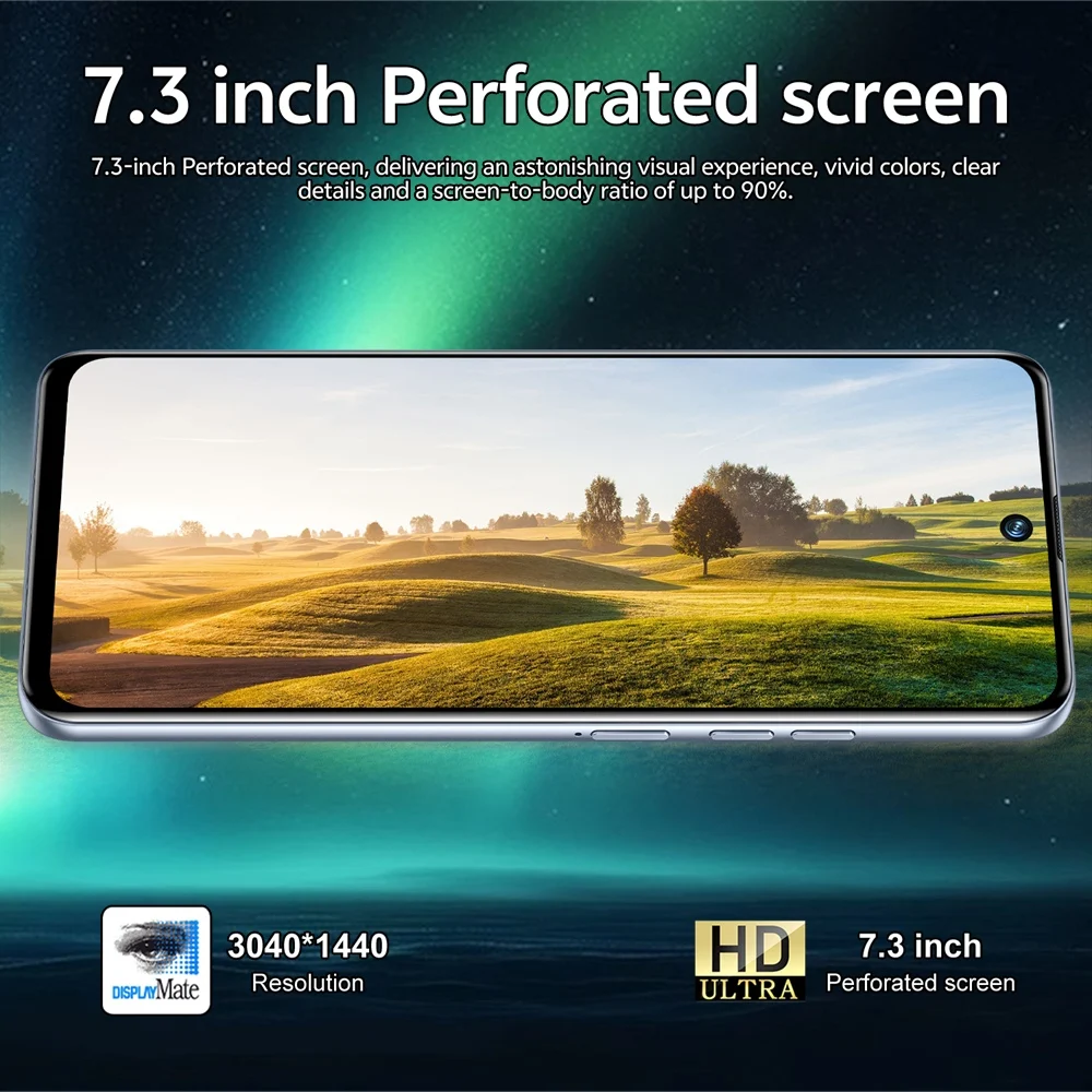 K-Touch Smartphone C26 Ultra 8000mAh Akku Mobiltelefone 7,3 Zoll Vollbild-Display Handy 5G Dual-SIM Gesichtserkennung 22GB+2TB Android 15 Mobiltelefone – Detail 6