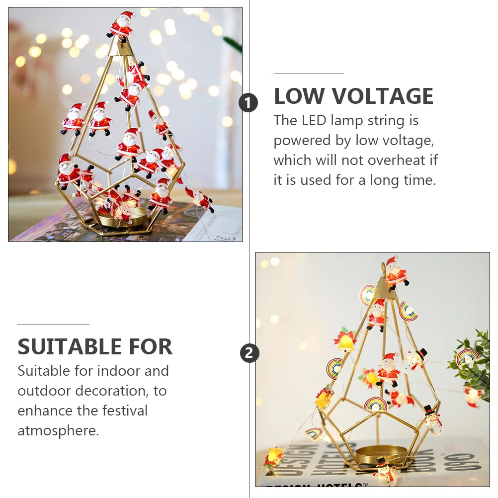 

1Pcs Christmas String Lights 30 Leds Safe Low Voltage LED Lamp for Wall Tree Party Garden Holiday Decoration Party String Lights