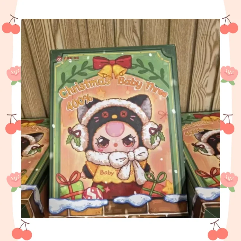 

Baby Three 400% Рождественская виниловая кукла в ограниченном стиле, оригинальная кукла Kawaii, персонаж, большая детская коллекция, слепая коробка, милые игрушки, подарки