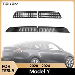 For Tesla Model Y Car Lower Bumper Anti Insect Net Anti Dust Proof Inner Vent Grille Cover Insect-proof Front Cover Inlet