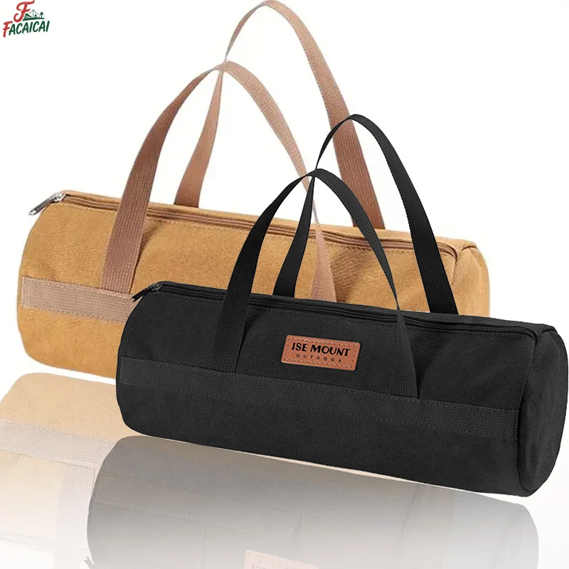 

Large Capacity Outdoor Canvas Heavy Duty Tent Stake Storage Bag,Organizer for Camping Gardening Picnic Hiking