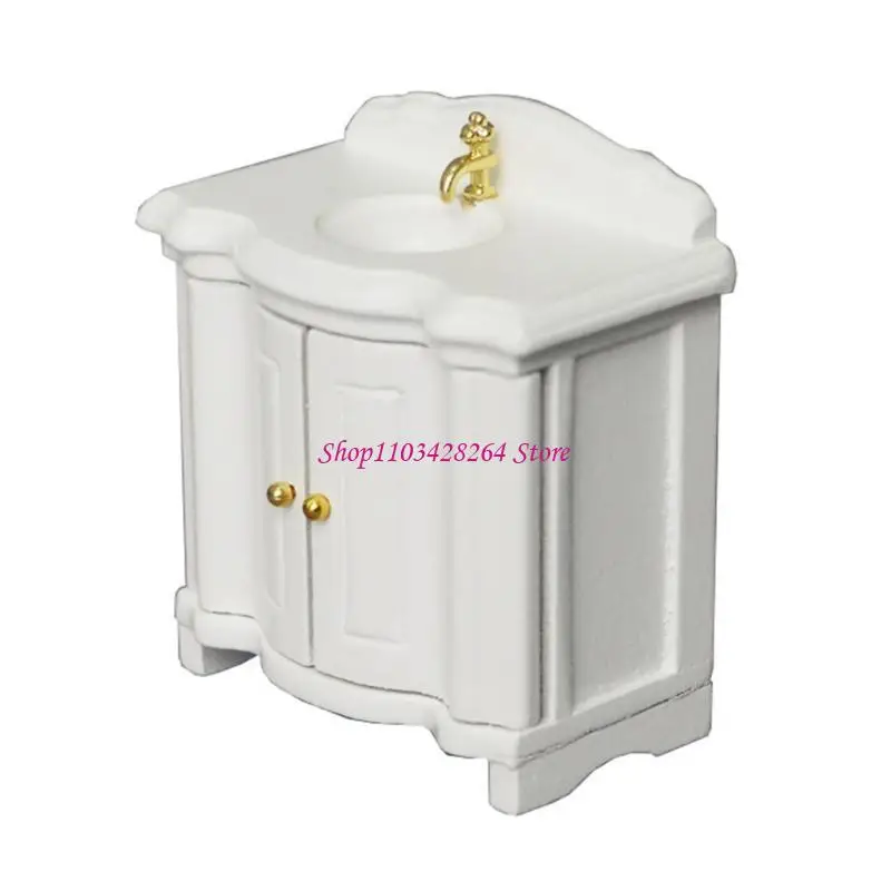 

1/12 Масштабная миниатюра белая раковина