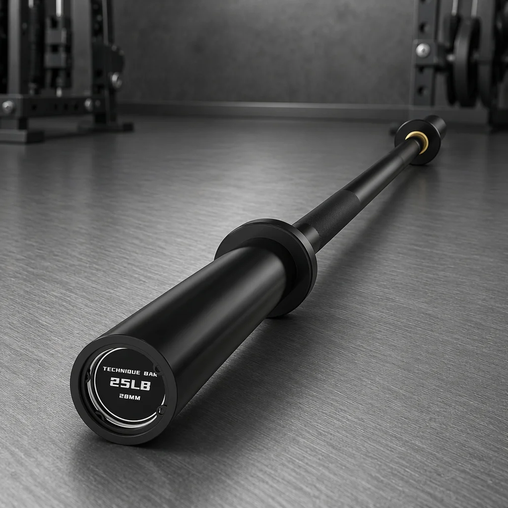 Commercial Fitness  Straight Weightlifting Training Barbell Bar with Adjustable Weight Foam Connecting Rod