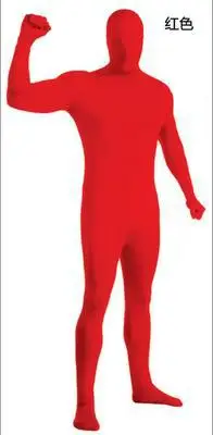 Strakke oranje bodysuit Halloween Zentai cosplay kostuum carnaval volledig pak lichaam vrouwen mannen kinderen huid jumpsuit groene podium panty